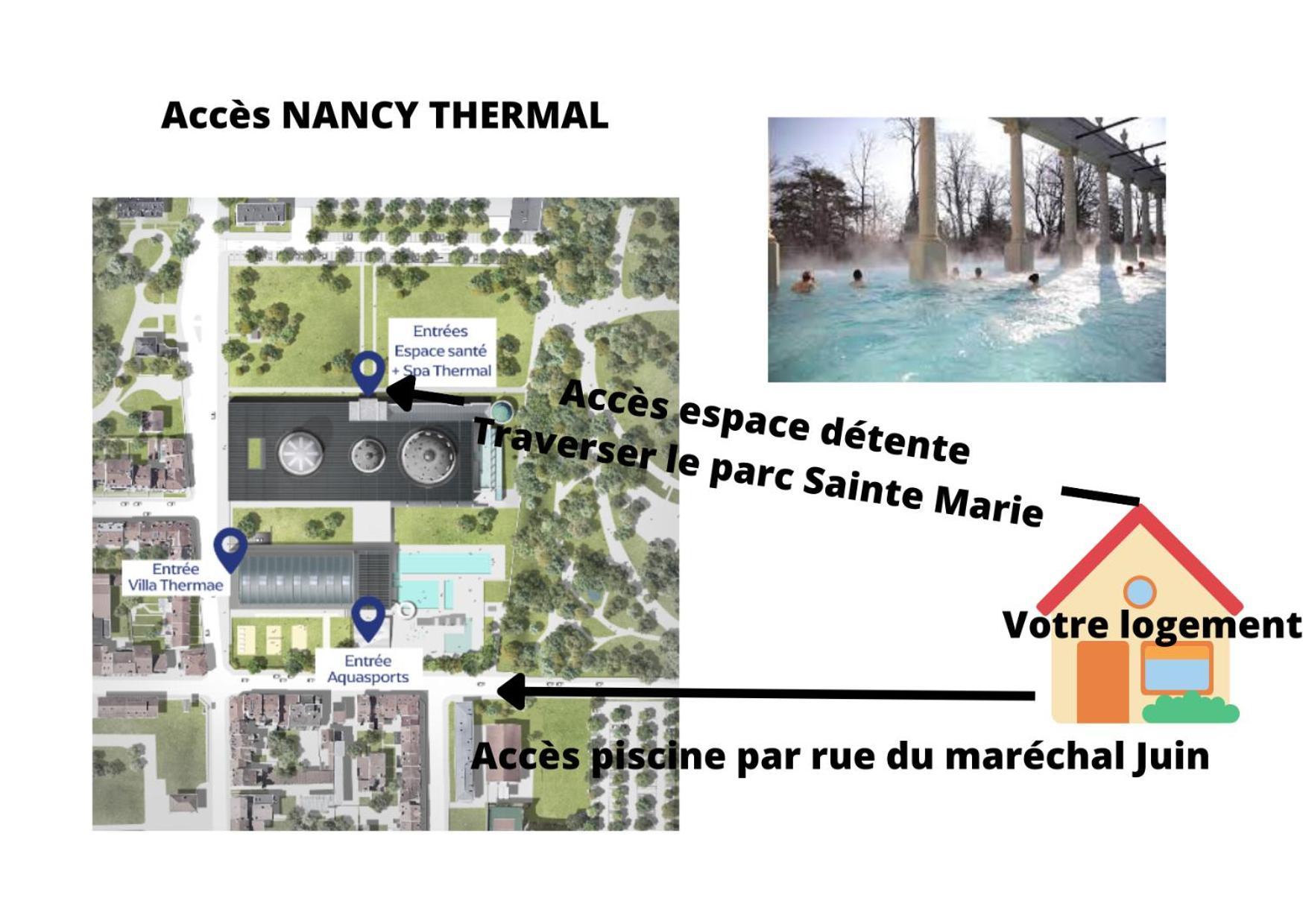 Nancy Thermal A 2 Min -Le 1909- 8 Pers- Parking Chez Julie Eksteriør billede